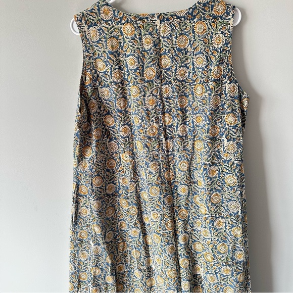 Handwork of India Dignity Not Charity Dress SZ L Blockprint Maxi Boho Tank - Picture 8 of 12